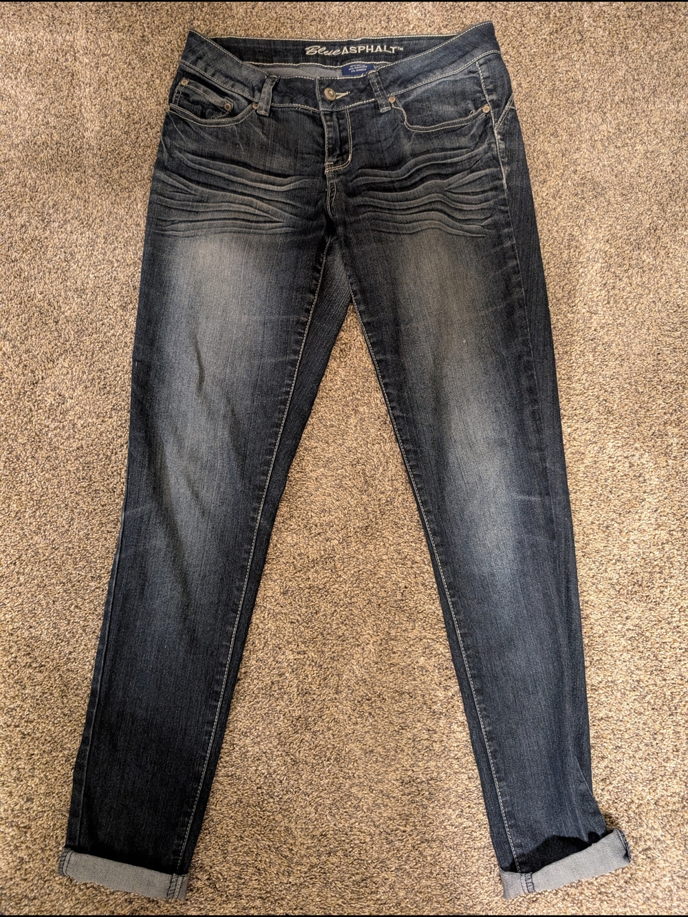 Blue Asphalt Women's Dark Wash Jeans Size 11R EUC